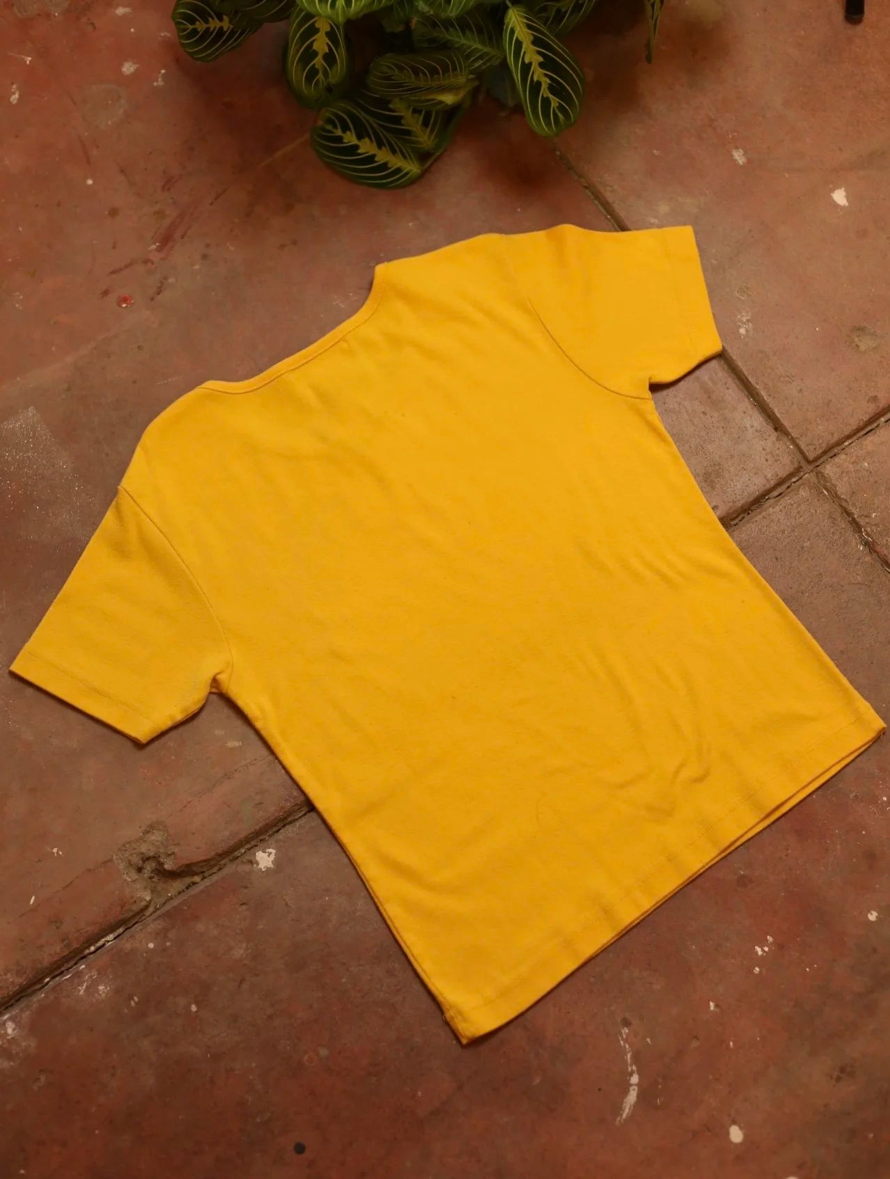 Ronnie A. Yellow Crop Tee
