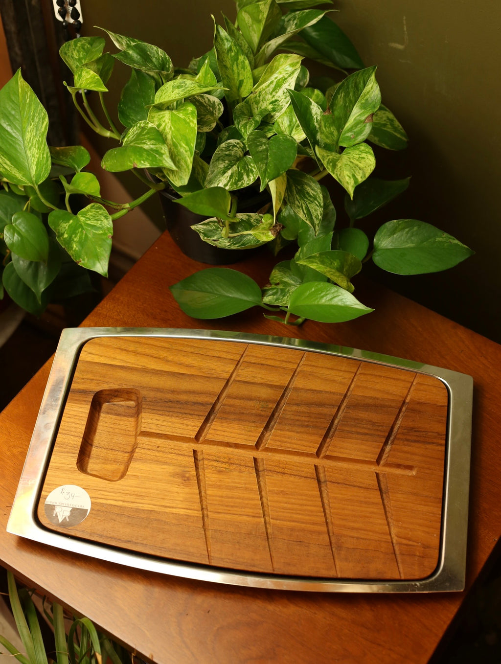MCM Wood Serving Tray