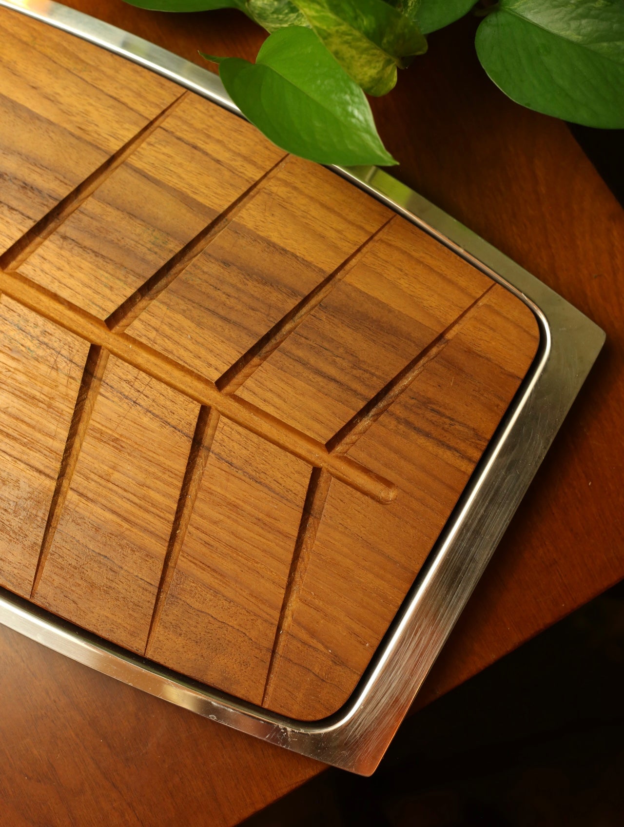 MCM Wood Serving Tray