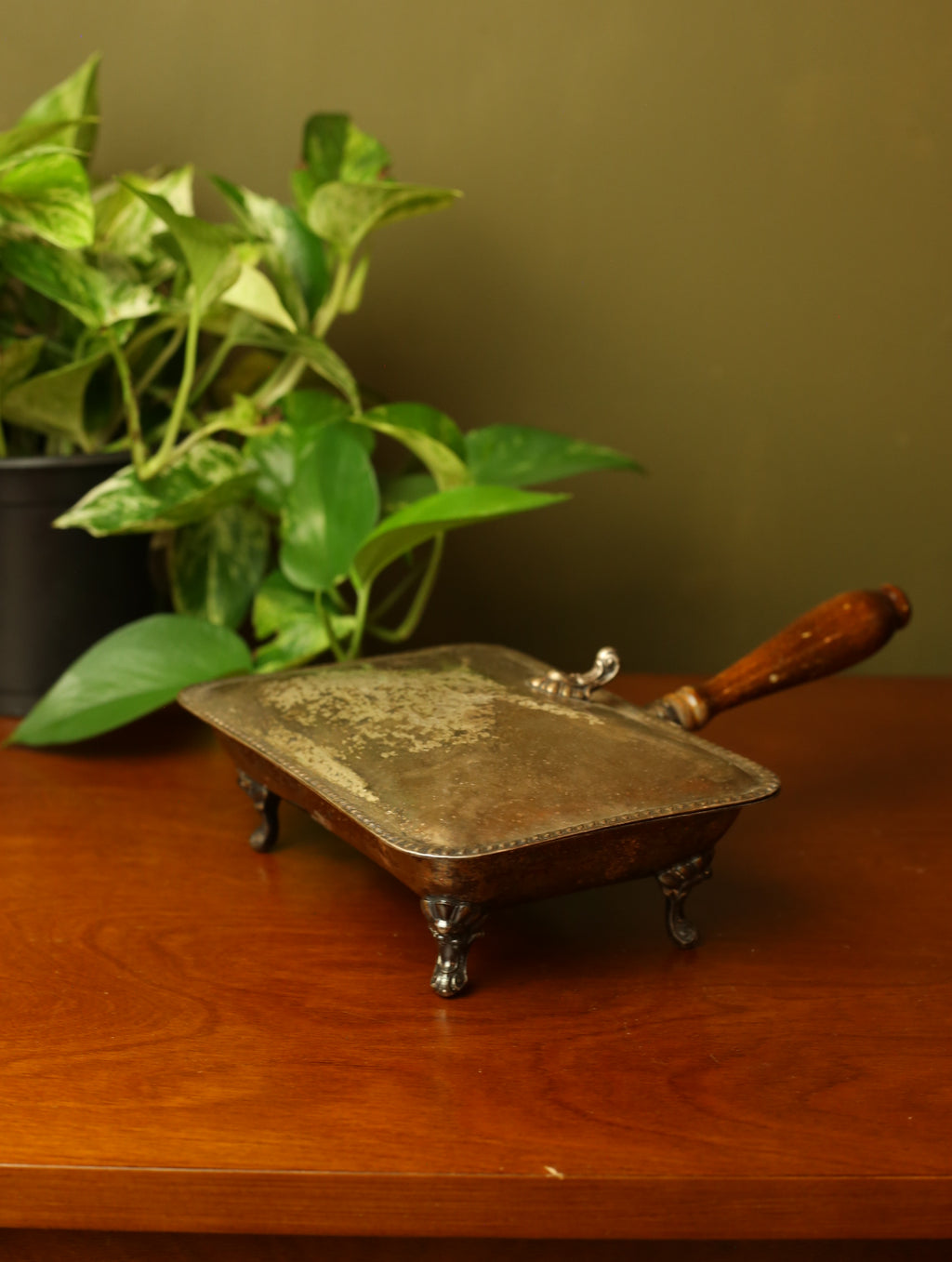 Vintage Silver Crumb Tray