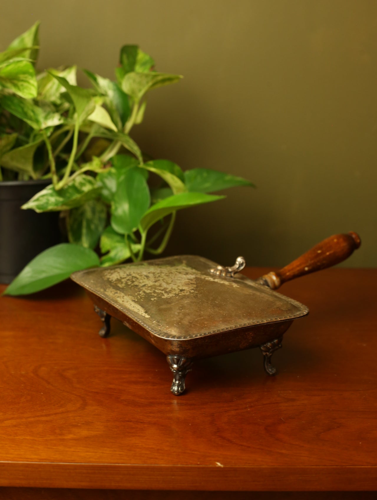 Vintage Silver Crumb Tray