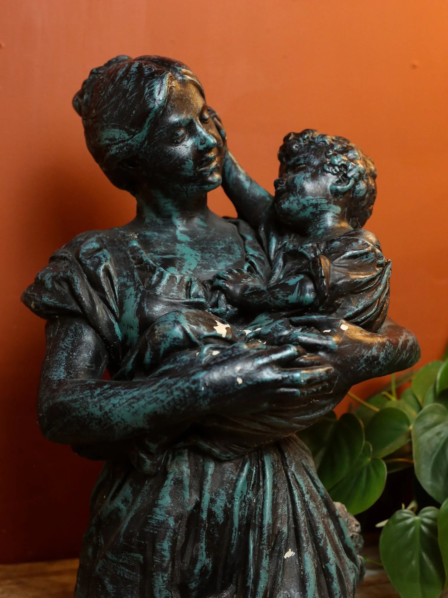 Mother and Child Garden Statue