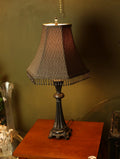 Vintage Black Fringe Lamp