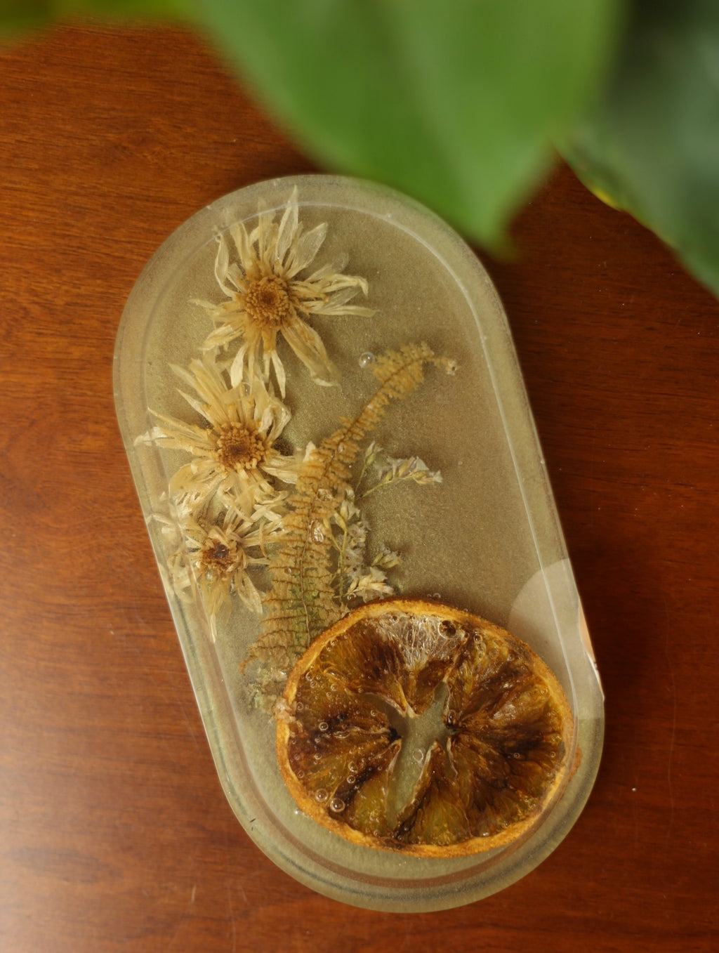 Orange Slice Resin Incense Holder