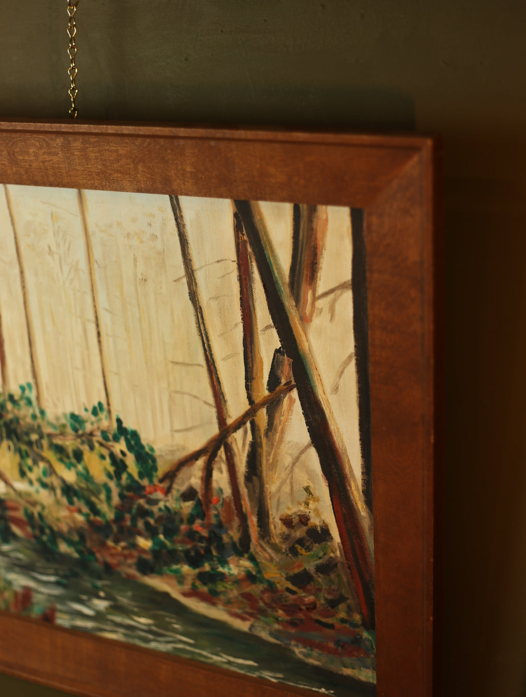 Creek Landscape Painting Framed