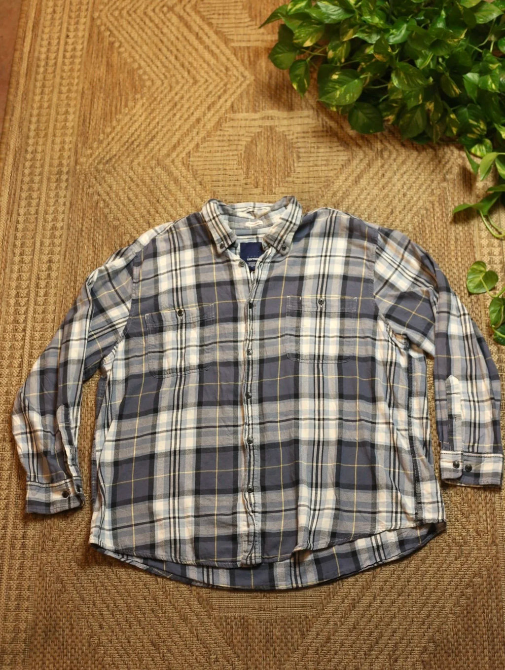 Blue & White Flannel