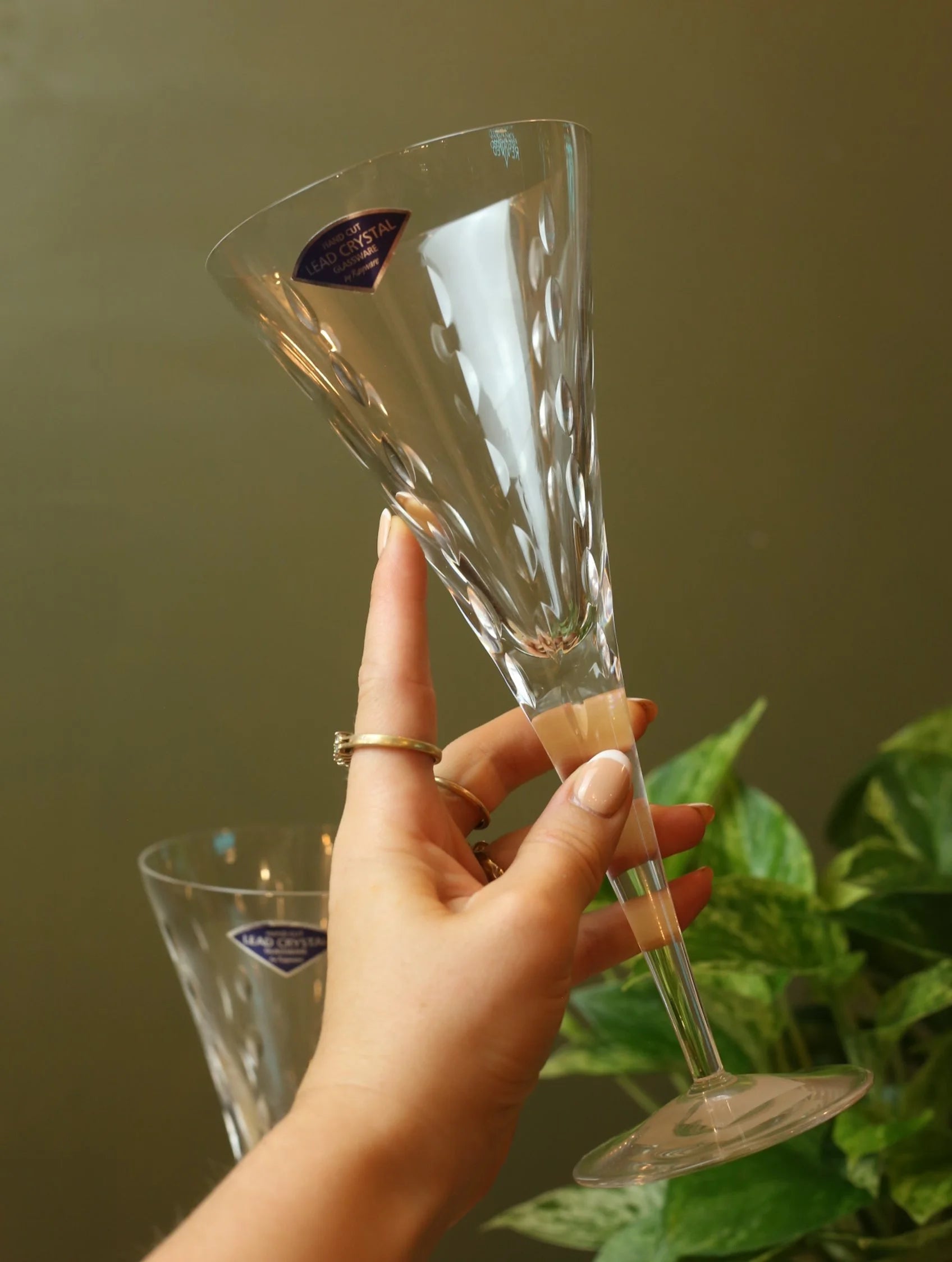 Rayware Crystal Large Champagne Flute Glass