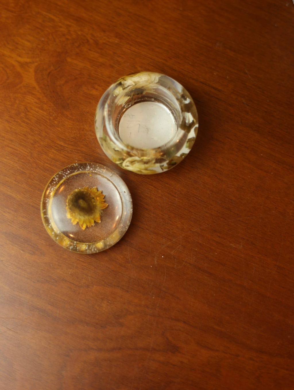 Daisy Mini Resin Jar #1