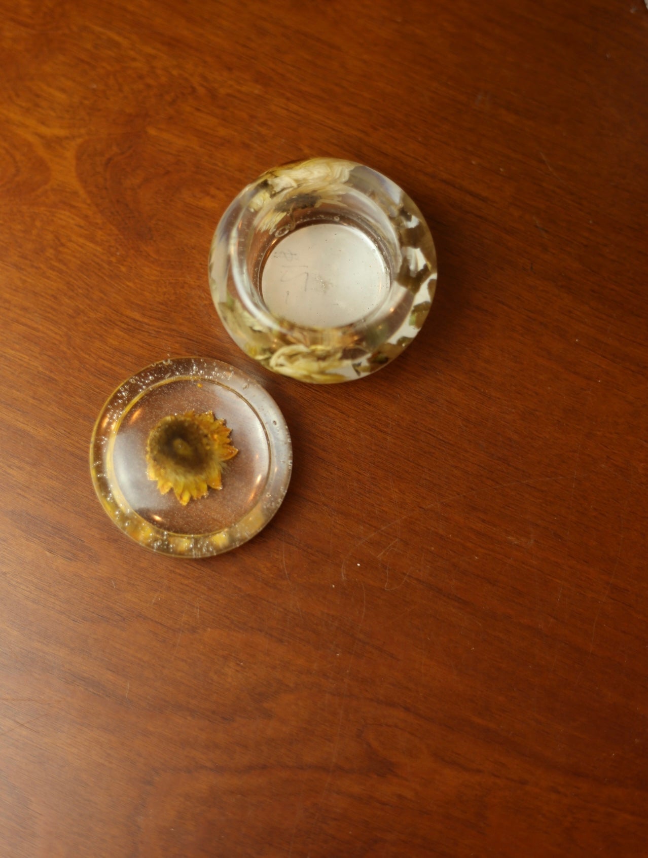 Daisy Mini Resin Jar #1