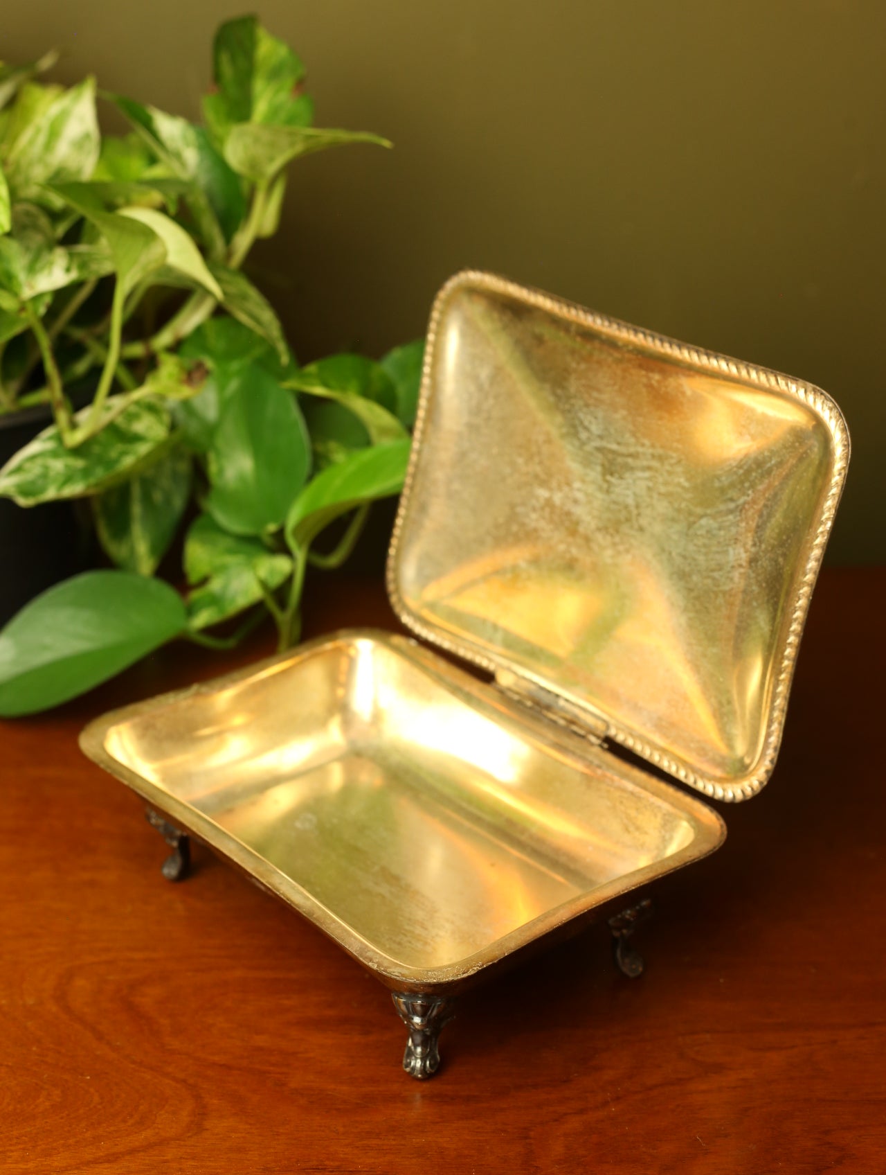 Vintage Silver Crumb Tray