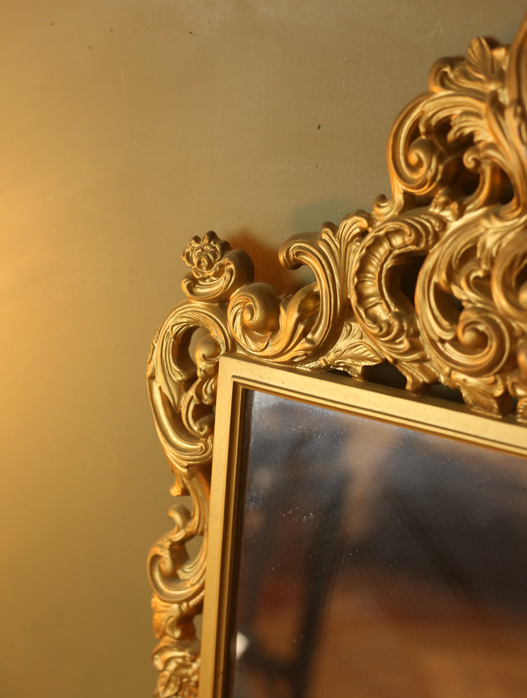 Vintage Gold Ornate Mirror