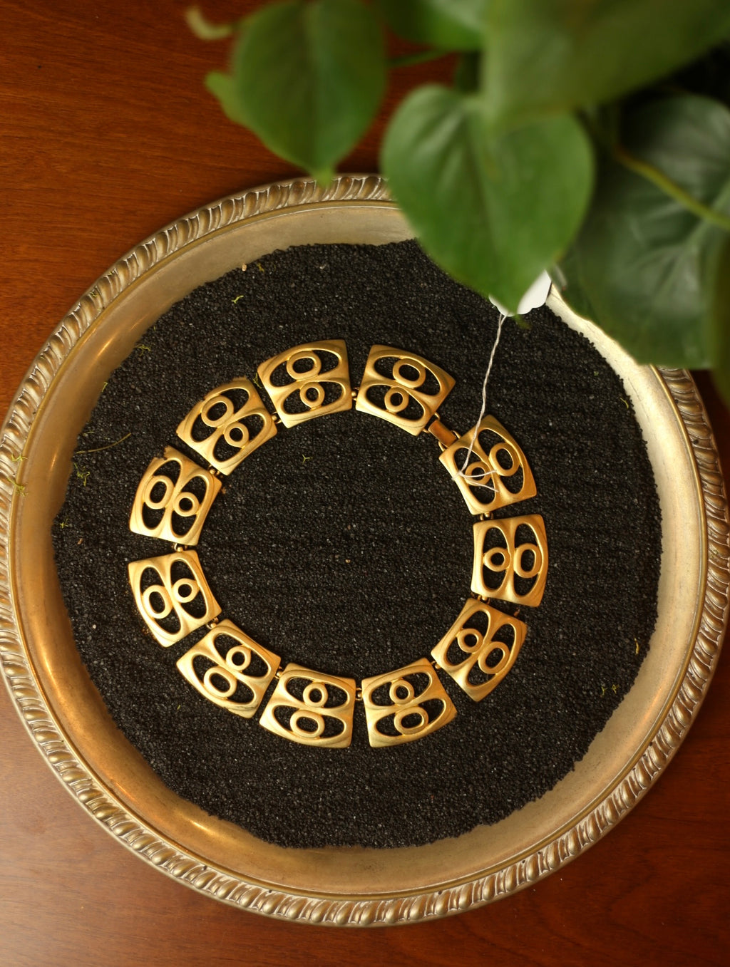 Gold Tone Statement Choker