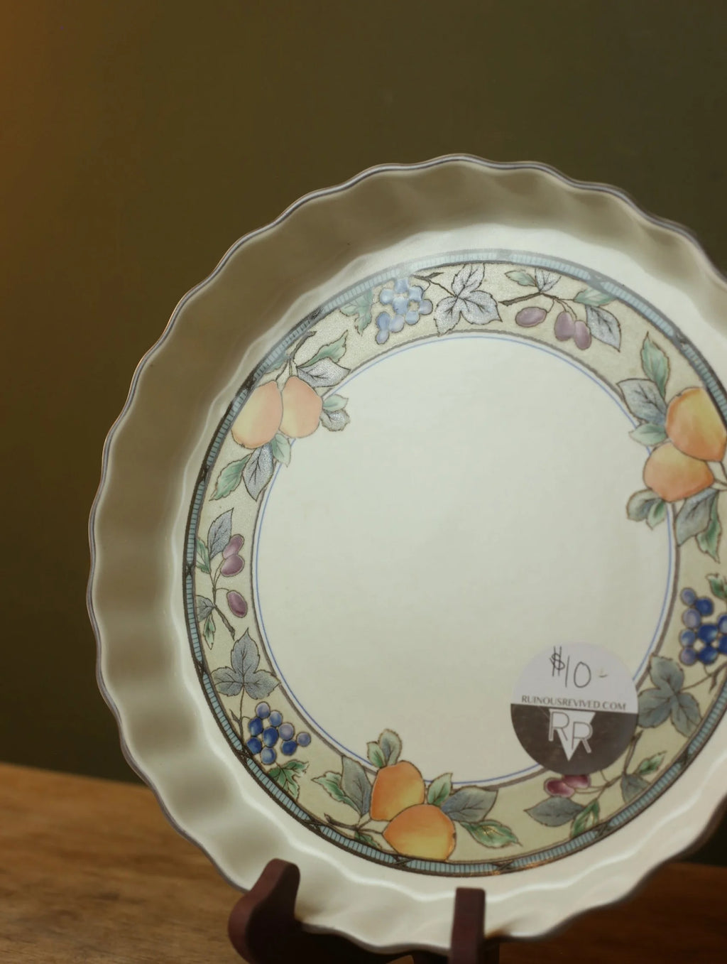 Garden Harvest Ruffled Edge Platter