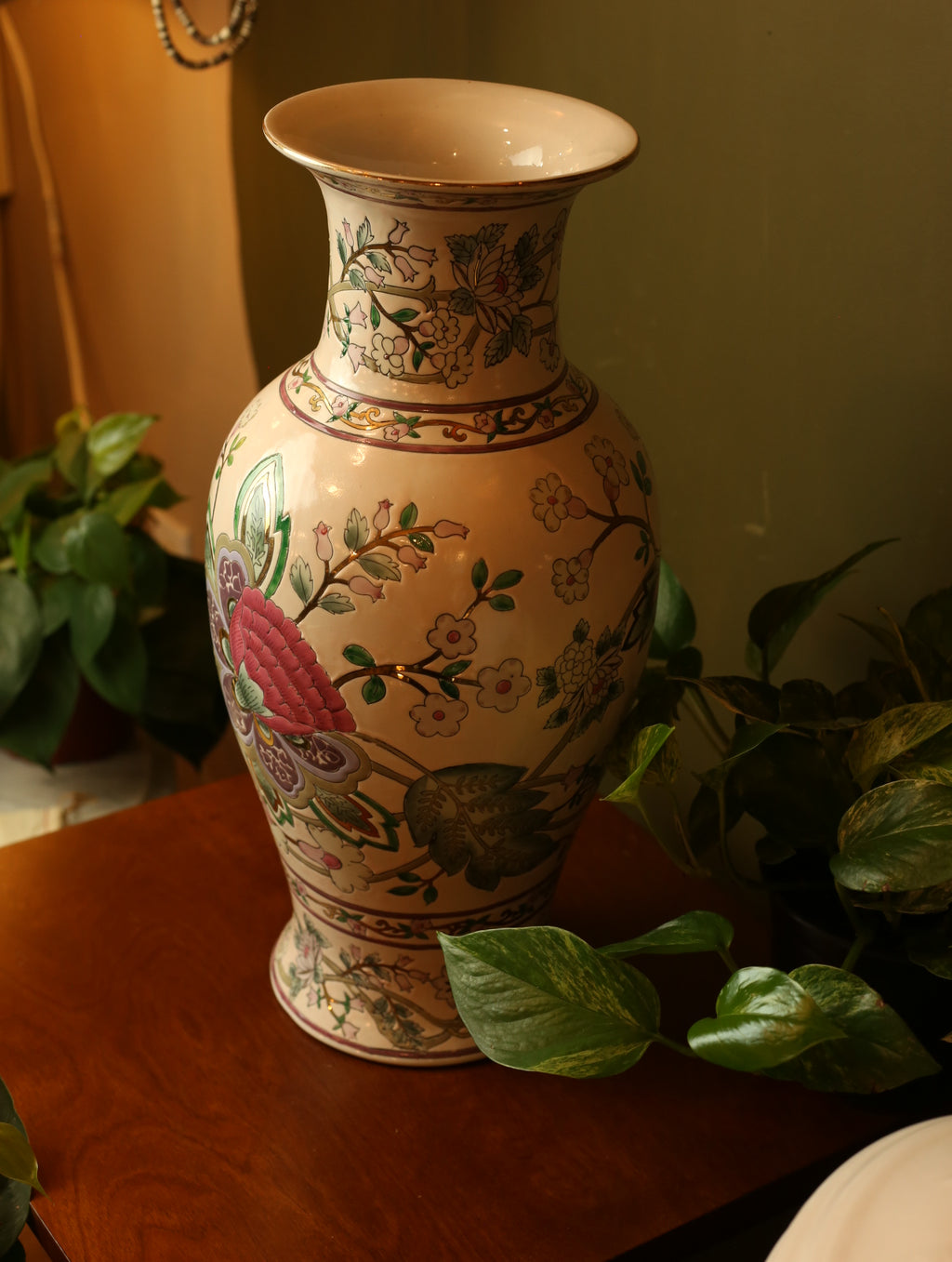Extra Large Chinoiserie Vase
