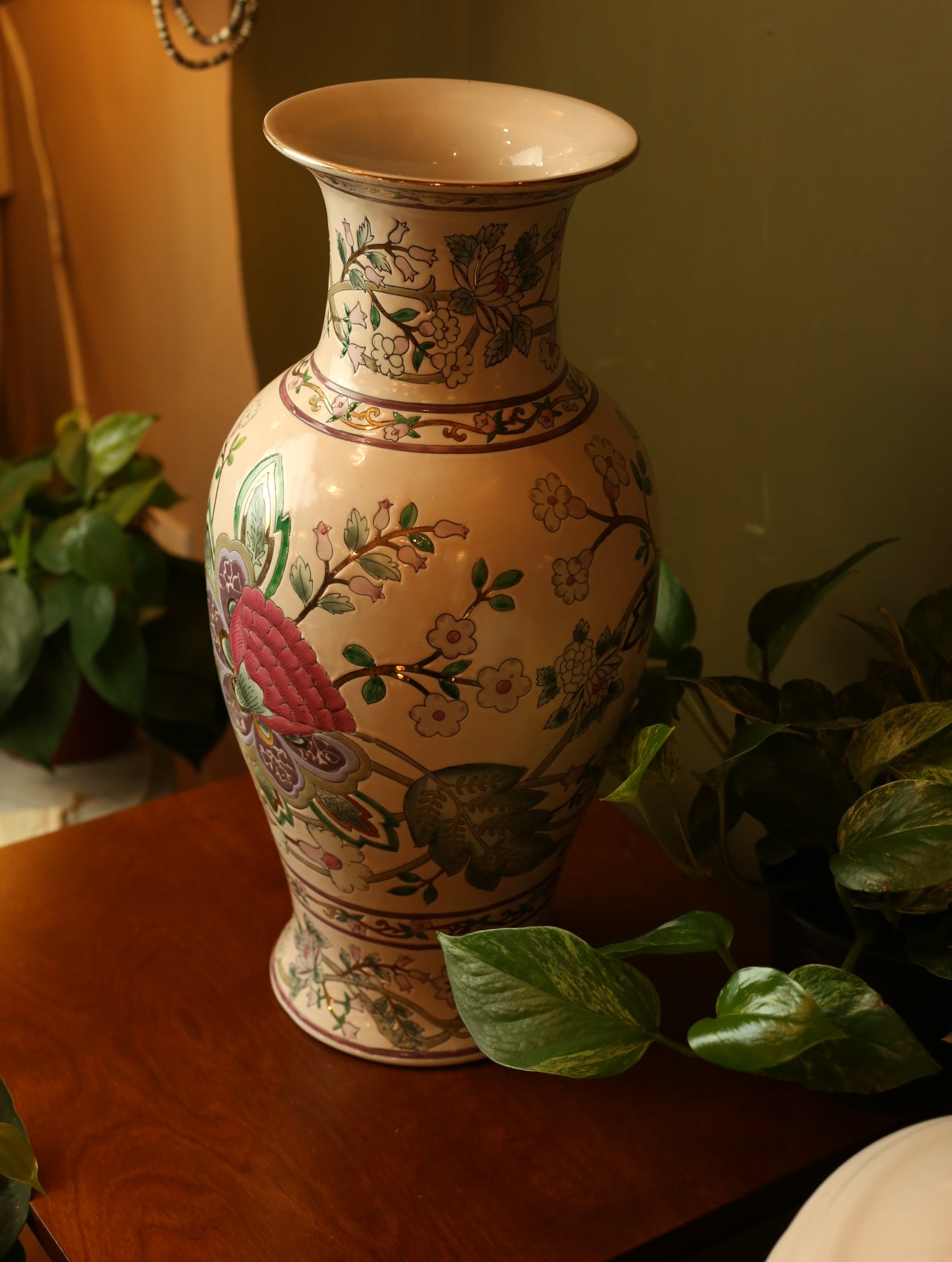 Extra Large Chinoiserie Vase