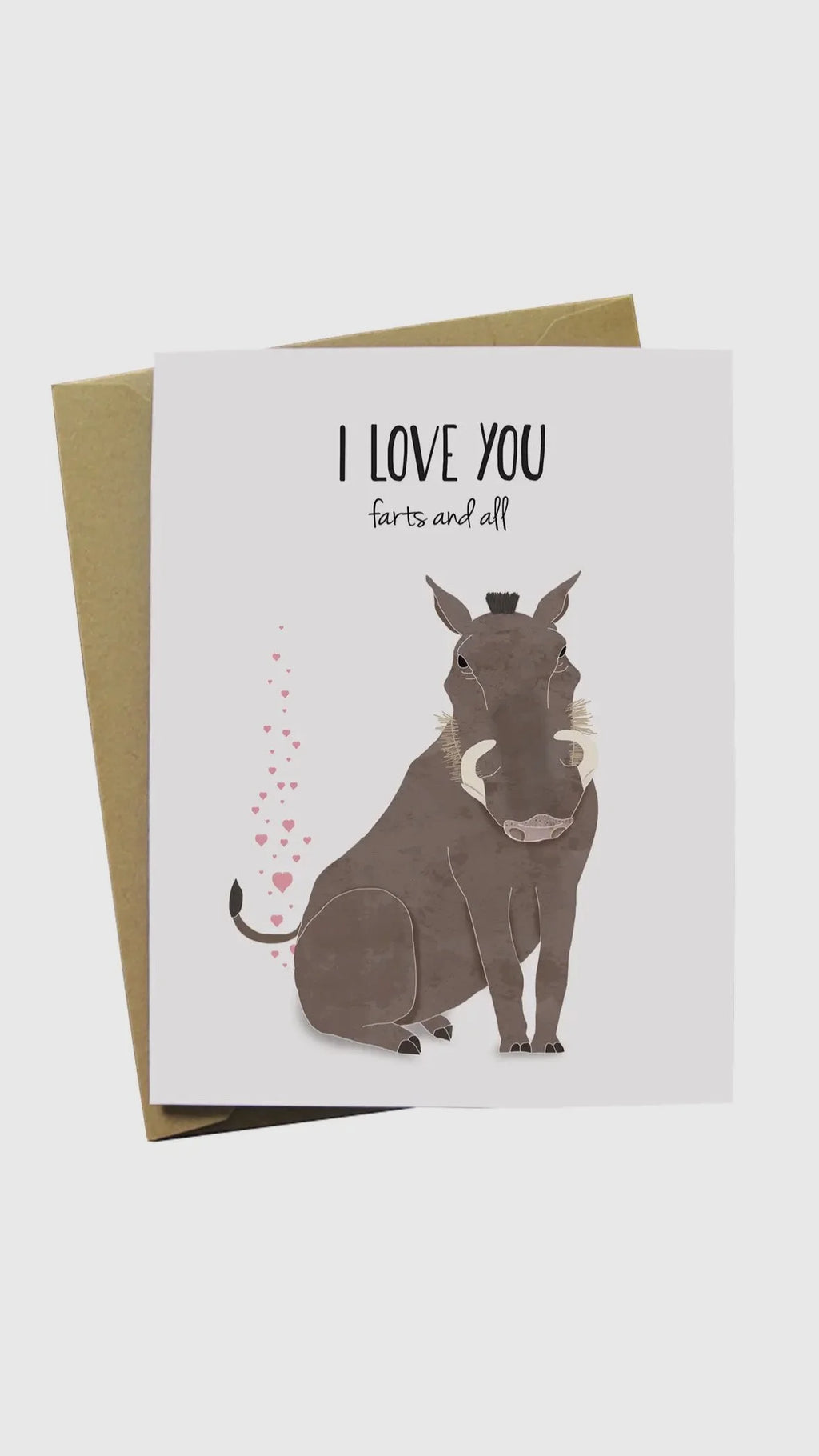 I love you farts and all card