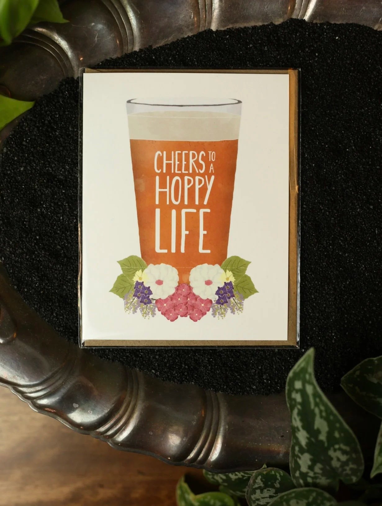 Cheers to a hoppy life card