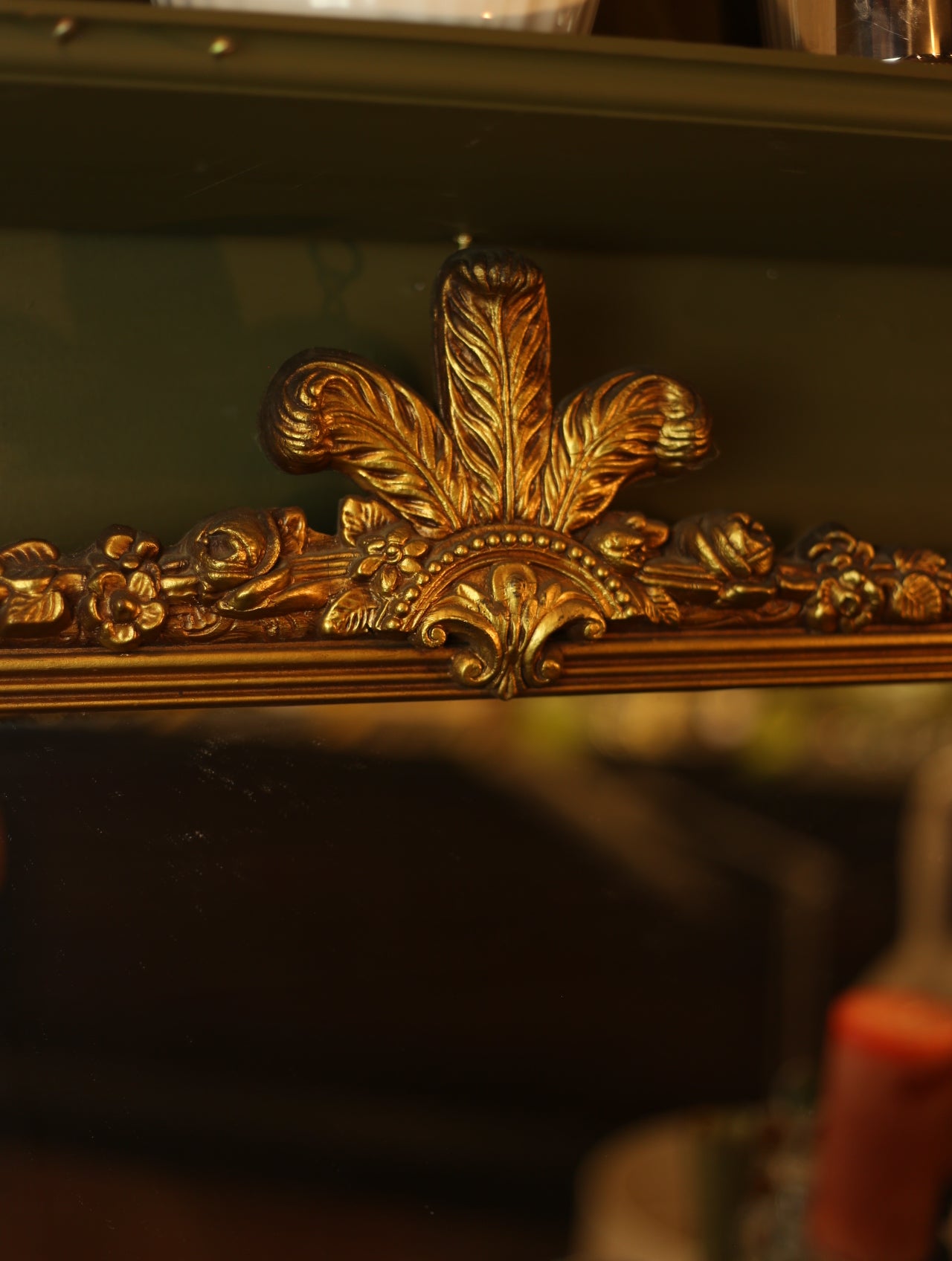 Vintage Gold Gilt Wood Mirror