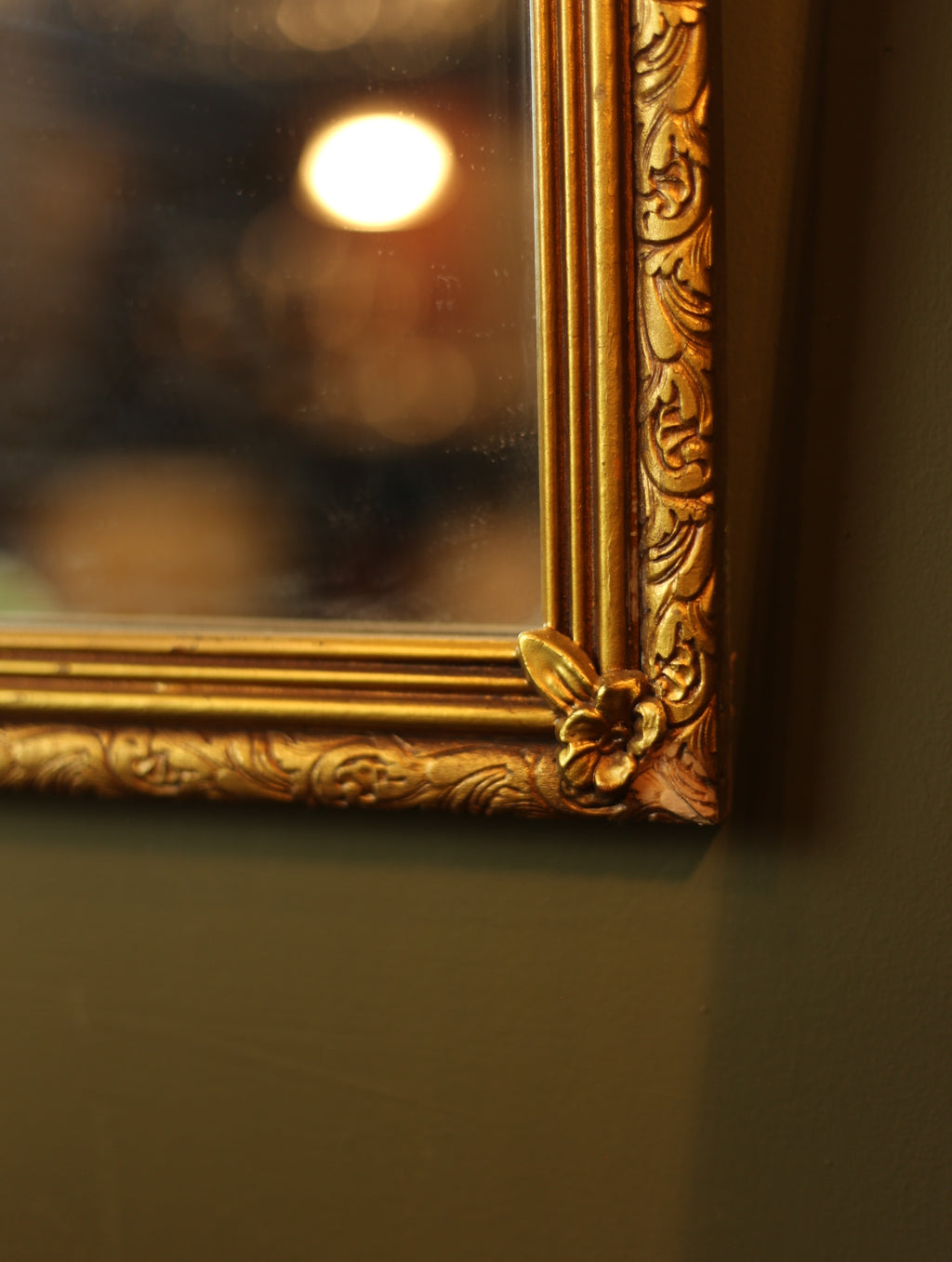 Vintage Gold Gilt Wood Mirror
