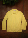 Yellow Bejeweled Denim Jacket