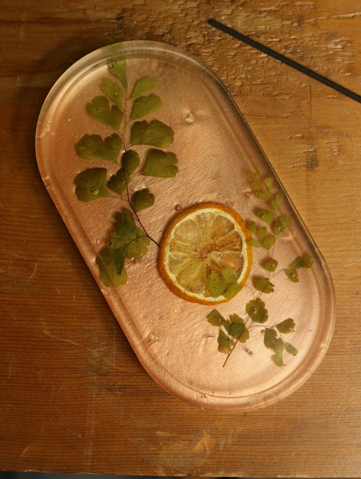 Lemon Slice & Fern Incense Holder