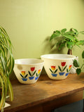 Fire King Tulip Bowl Set